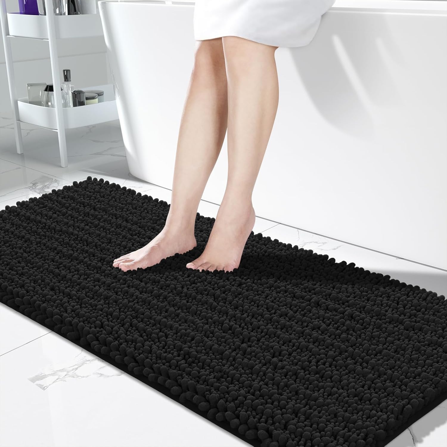 Yimobra Bathroom Runner Rug 60x24 Inch - Soft Chenille Mat