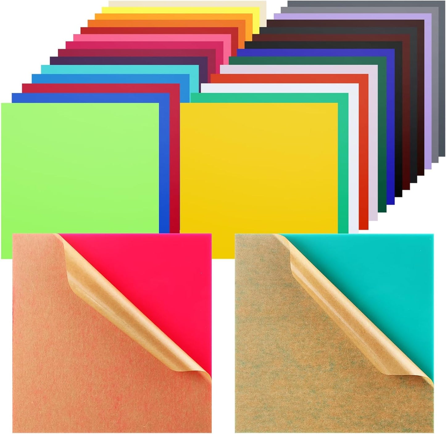 30 Pack Colored Acrylic Sheets for Laser Cutting Crafts