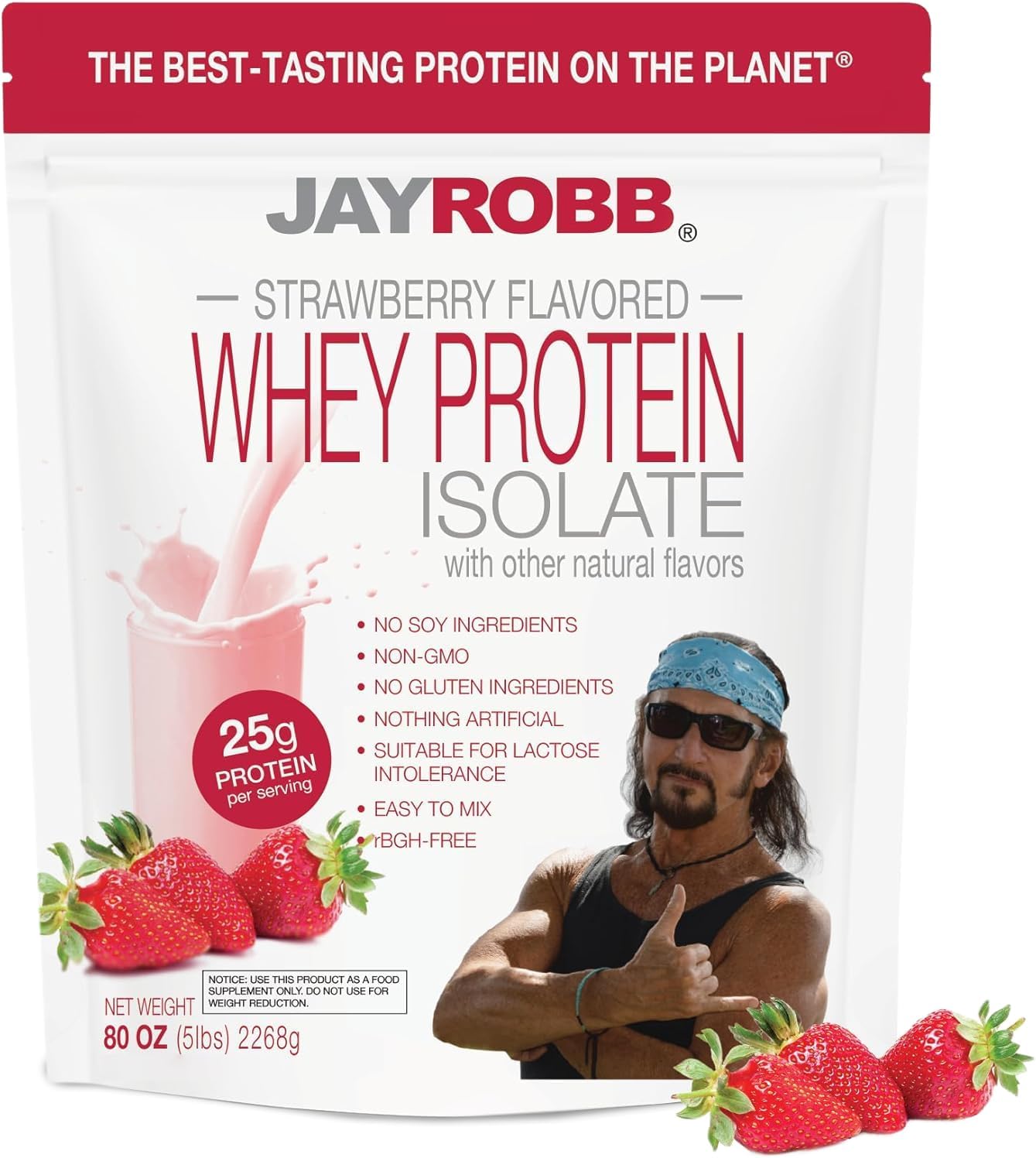 JAYROBB Whey Isolate Protein Powder for Low Carb Diets