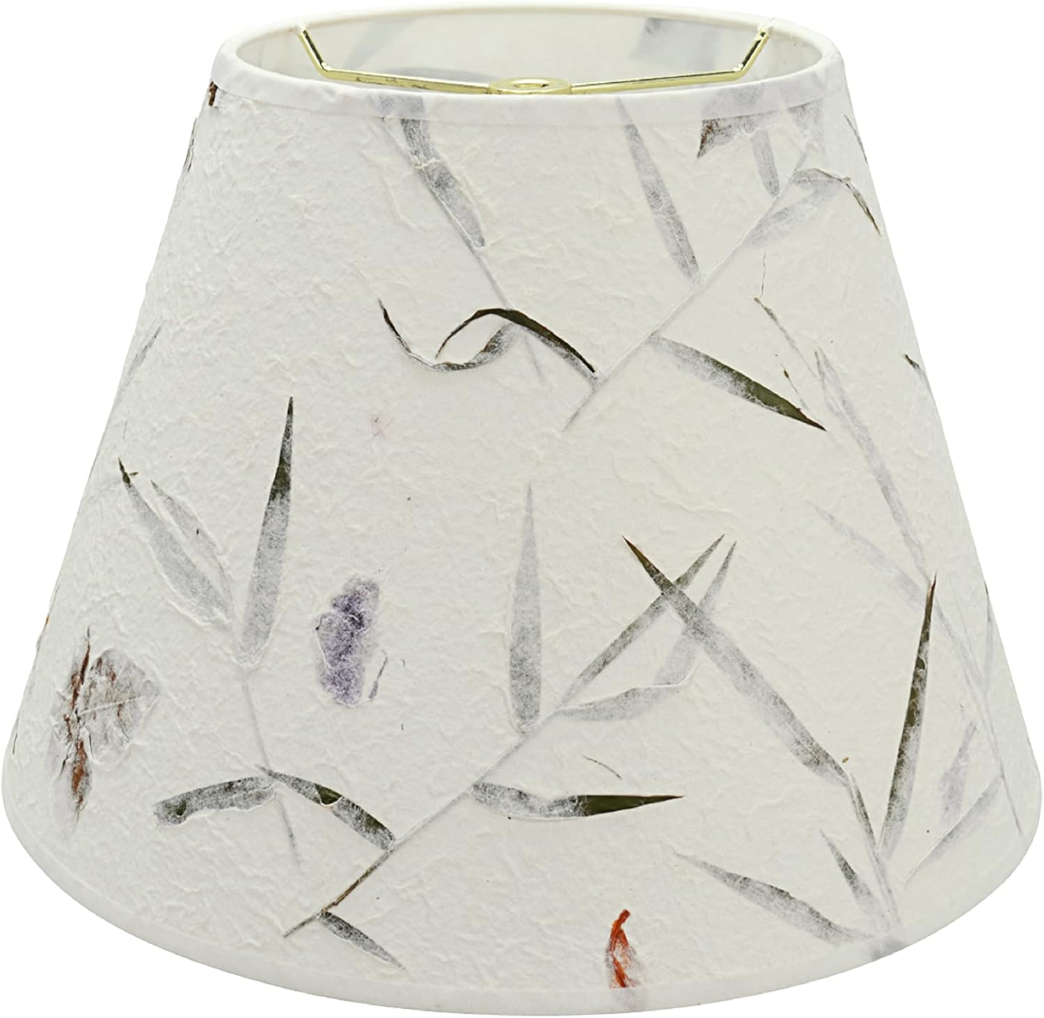 Transitional Empire Shape Spider Lamp Shade with Leaves and Petals
