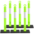 RoadHero 45 in Delineator Post 6 Pack - Portable, Highly Visible