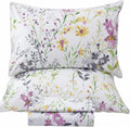QSH Floral King Size Sheet Set - Soft Egyptian Cotton Percale