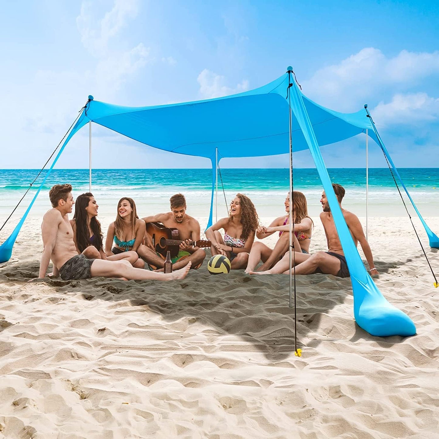 UPF50+ Beach Tent Kit: Sun Protection & Accessories