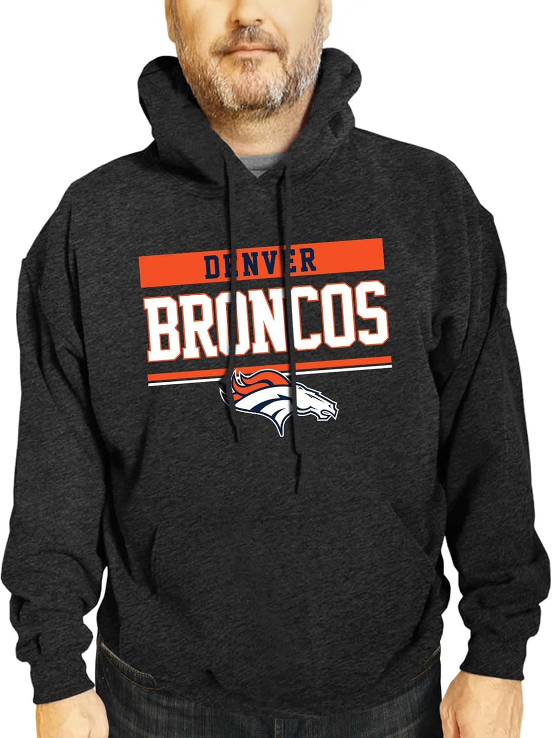 Denver Broncos Charcoal Hooded Sweatshirt for Game Day Wear