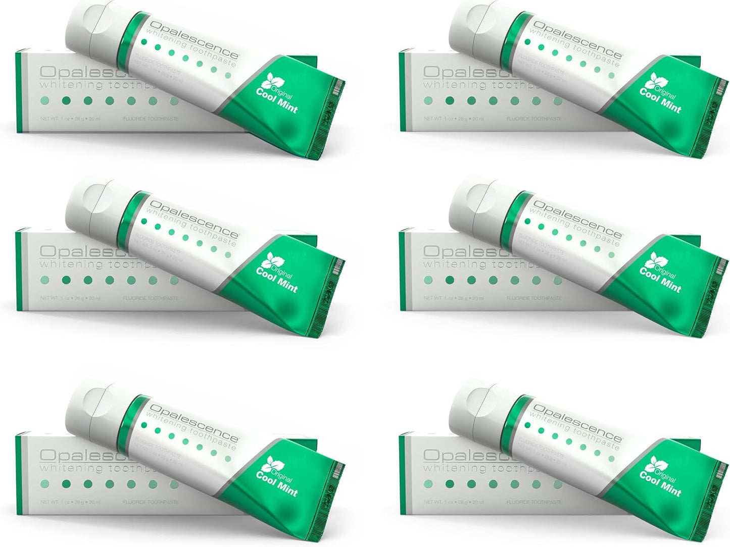 Opalescence Whitening Toothpaste Travel Size 6 Pack for Fresh Breath
