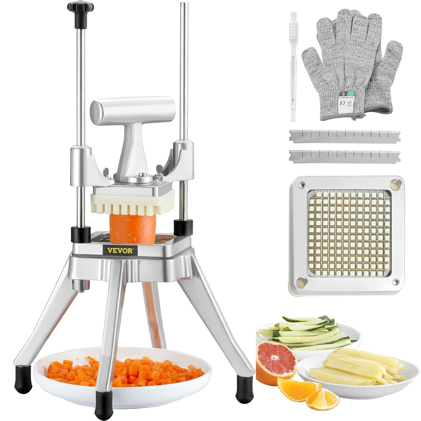 VEVOR Commercial Vegetable Fruit Chopper for Quick Dicing