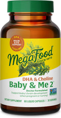 MegaFood Baby & Me 2 Prenatal DHA & Choline Capsules - Brain & Eye