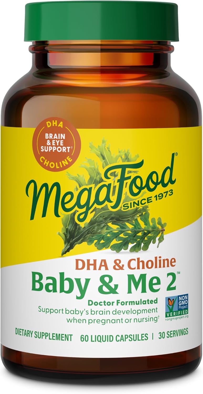 MegaFood Baby & Me 2 Prenatal Vitamins for Brain Development