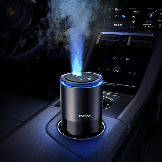 TORRAS Smart Car Air Freshener: Ultrasonic Mist & Premium Scent