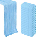 Baby Blue Cheesecloth Table Runner 16 Pack 10ft - Sheer Boho Decor