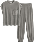 Two Piece Sweater Set Womens Tracksuit - Cozy Knit Matching Outfit