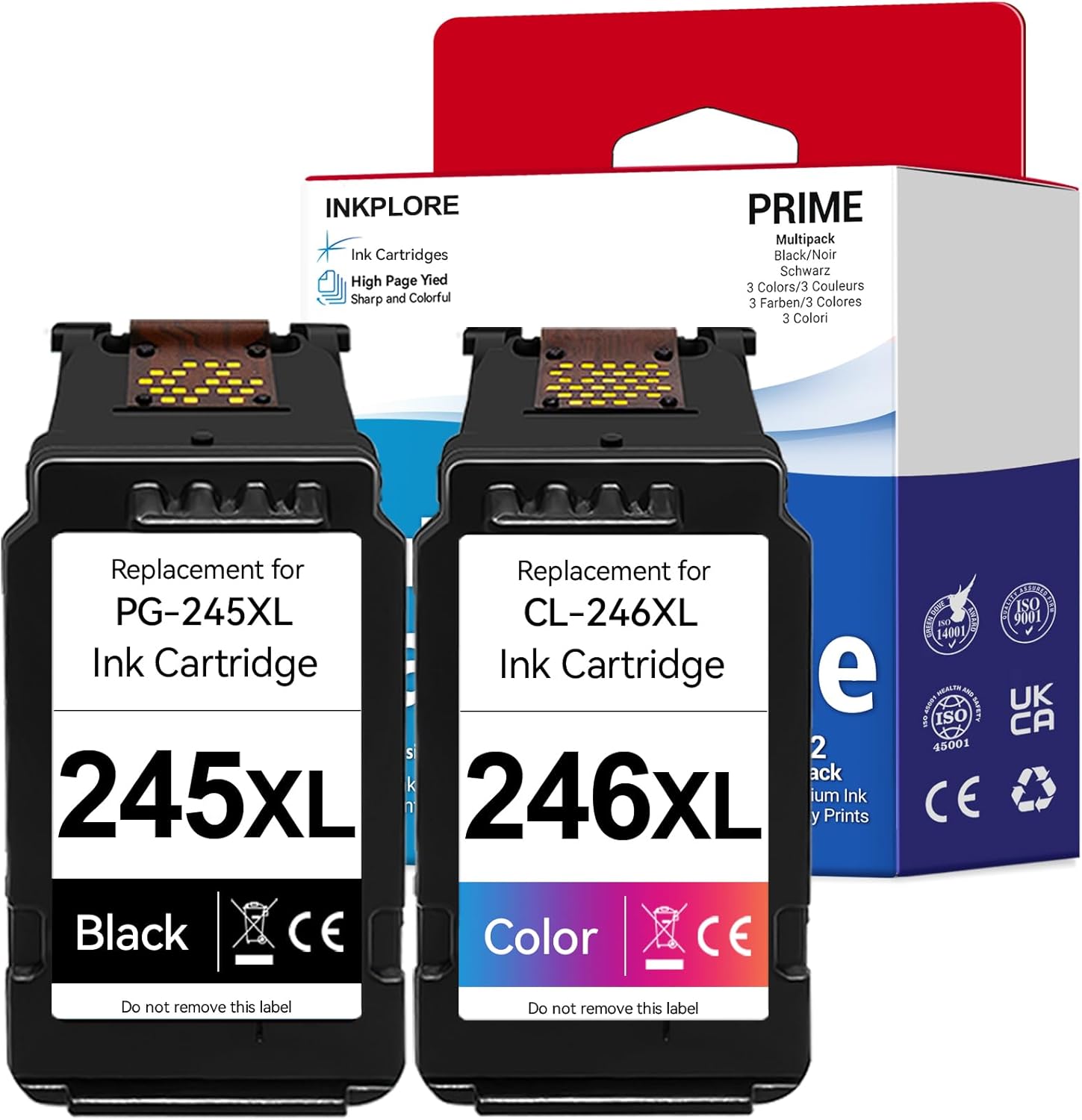 245XL 246XL Ink Cartridges Compatible for Canon Printers