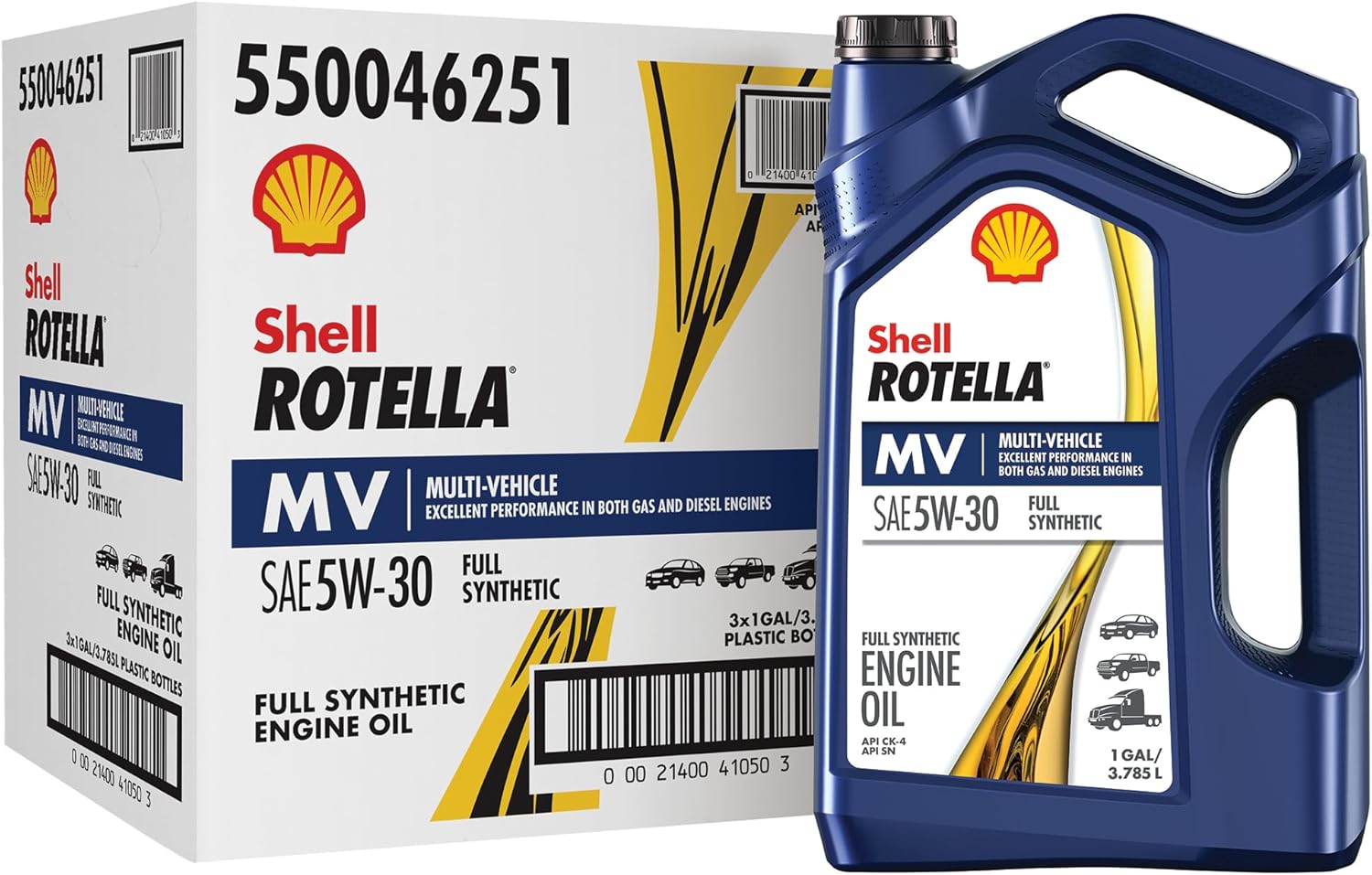 Shell Rotella T6 MV Multi-Vehicle Full Synthetic 5W-30 Oil
