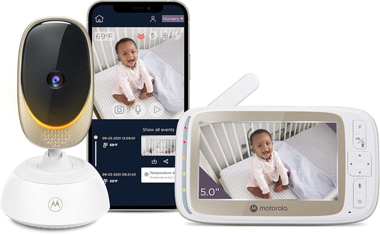 Motorola WiFi Baby Monitor - HD Video, 2-Way Audio, Remote Pan & Zoom