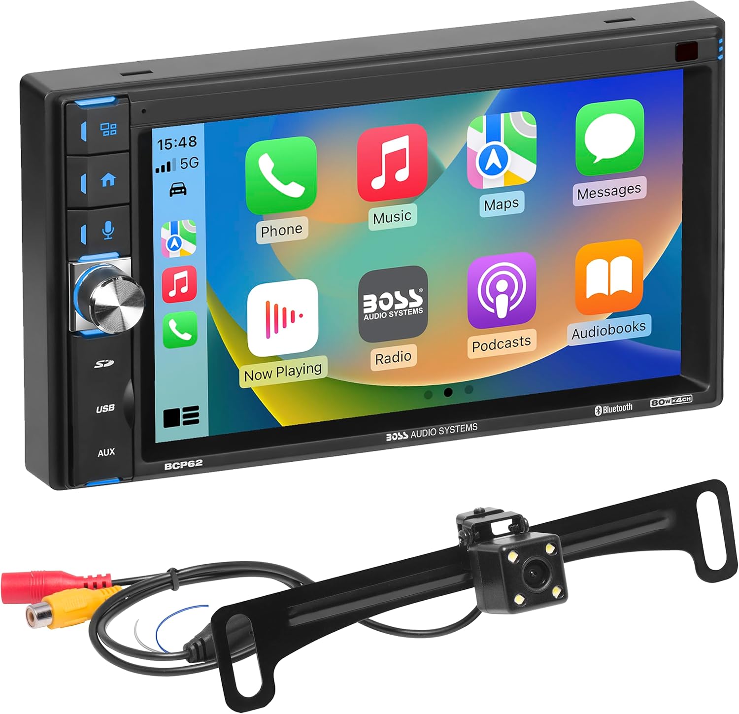 BOSS Audio Systems BCP62-RC Car Stereo with Apple CarPlay Features