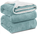 Sherpa Fleece Queen Size Blanket - Extra Warm Heavy Plush