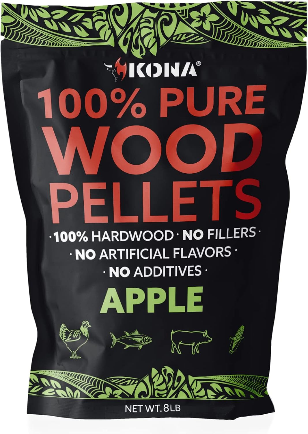 Kona 100% Apple Wood Pellets for BBQ and Grilling Enthusiasts