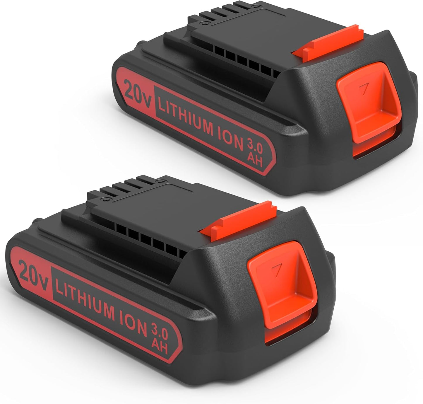 2 Pack 3.0Ah 20v MAX Battery Replacement for Black and Decker Tools
