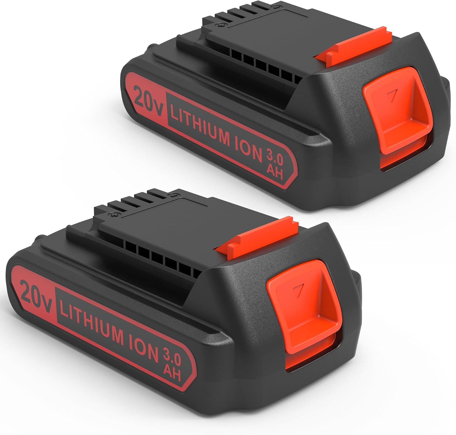 2 Pack 3.0Ah 20v MAX Battery Replacement for Black and Decker Tools