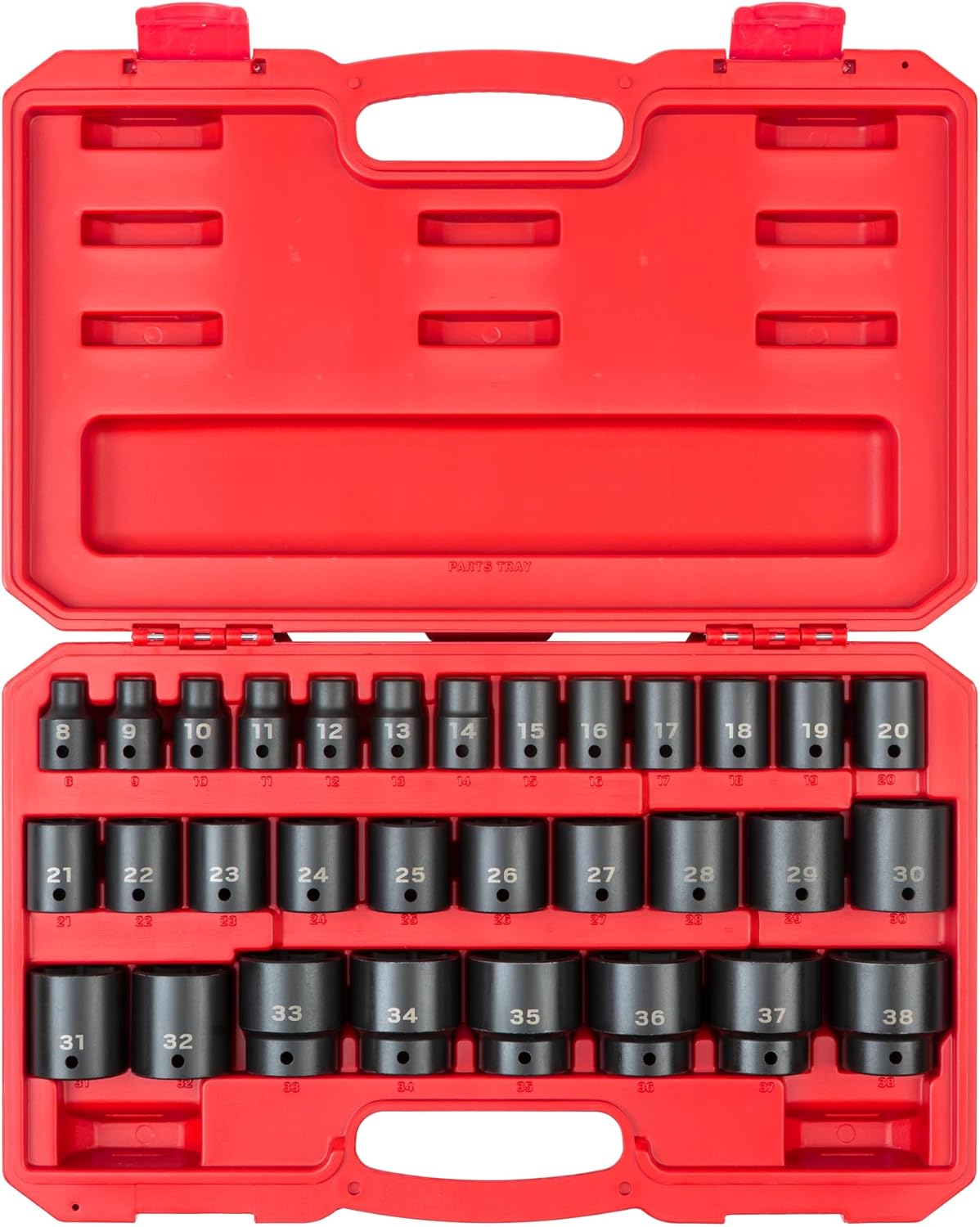 TEKTON 1/2 Inch Drive Impact Socket Set, 31-Piece for Durability