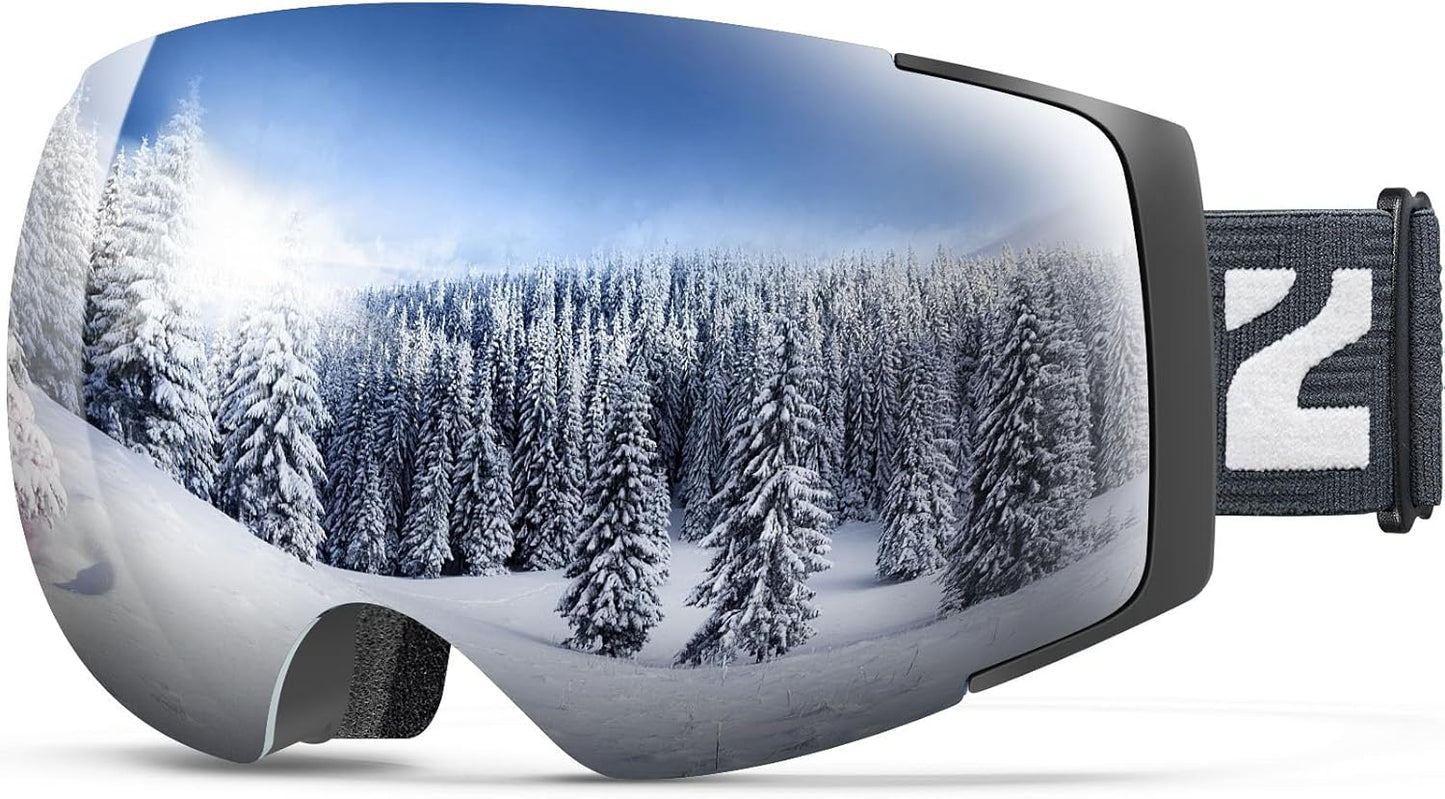ZIONOR X4 Ski Goggles with Magnetic Lens for Ultimate Protection