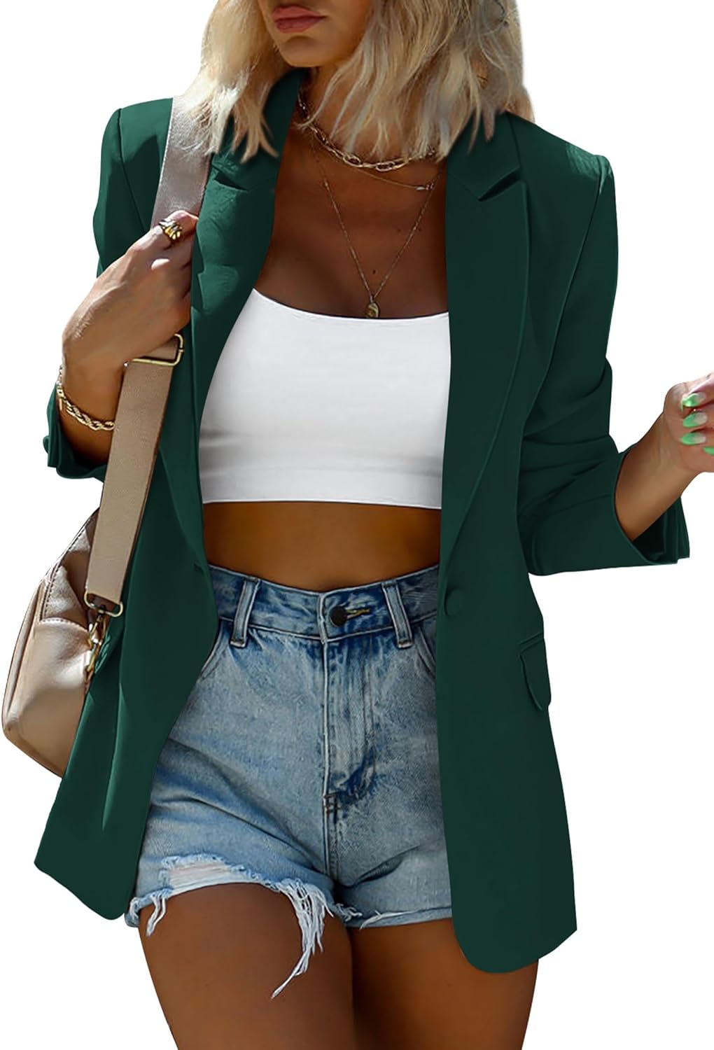 KIRUNDO Womens Blazer for Business Casual and Work Wear
