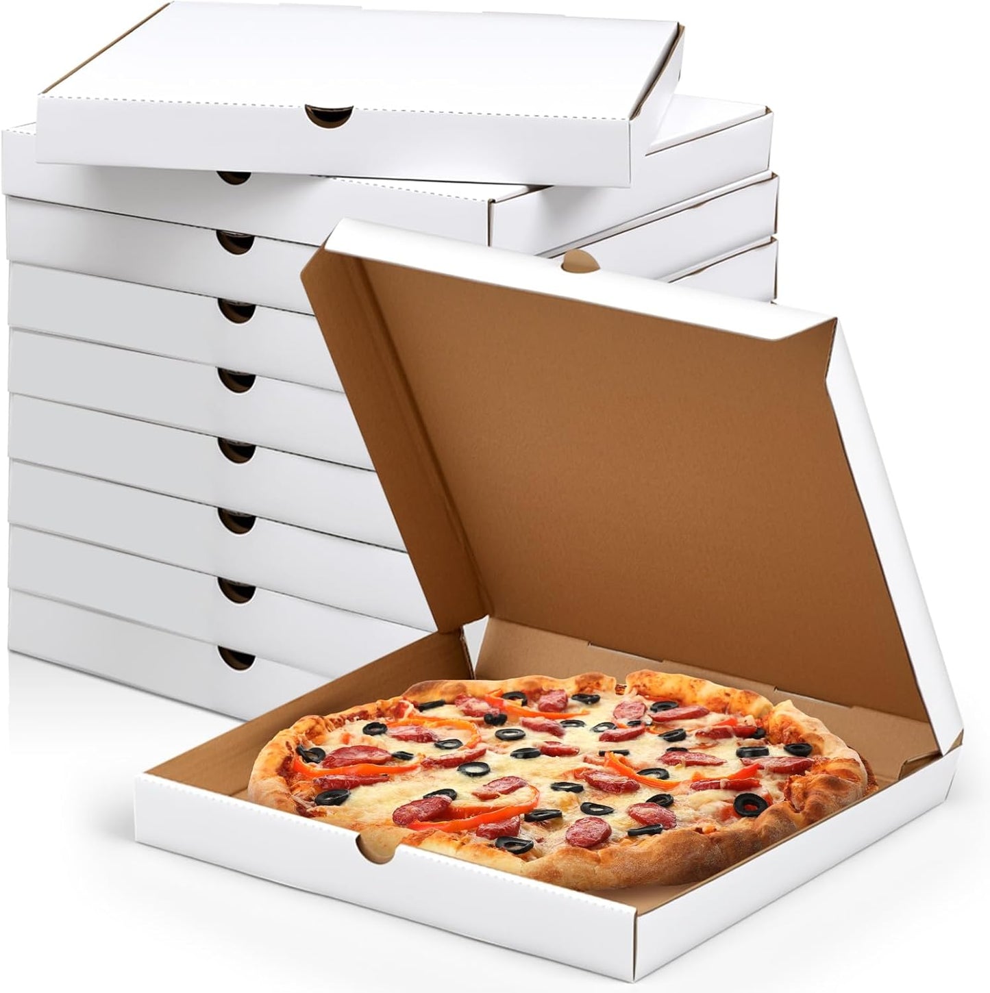 10 Pcs 16 x 16 Inches Grease Resistant Pizza Boxes for Food