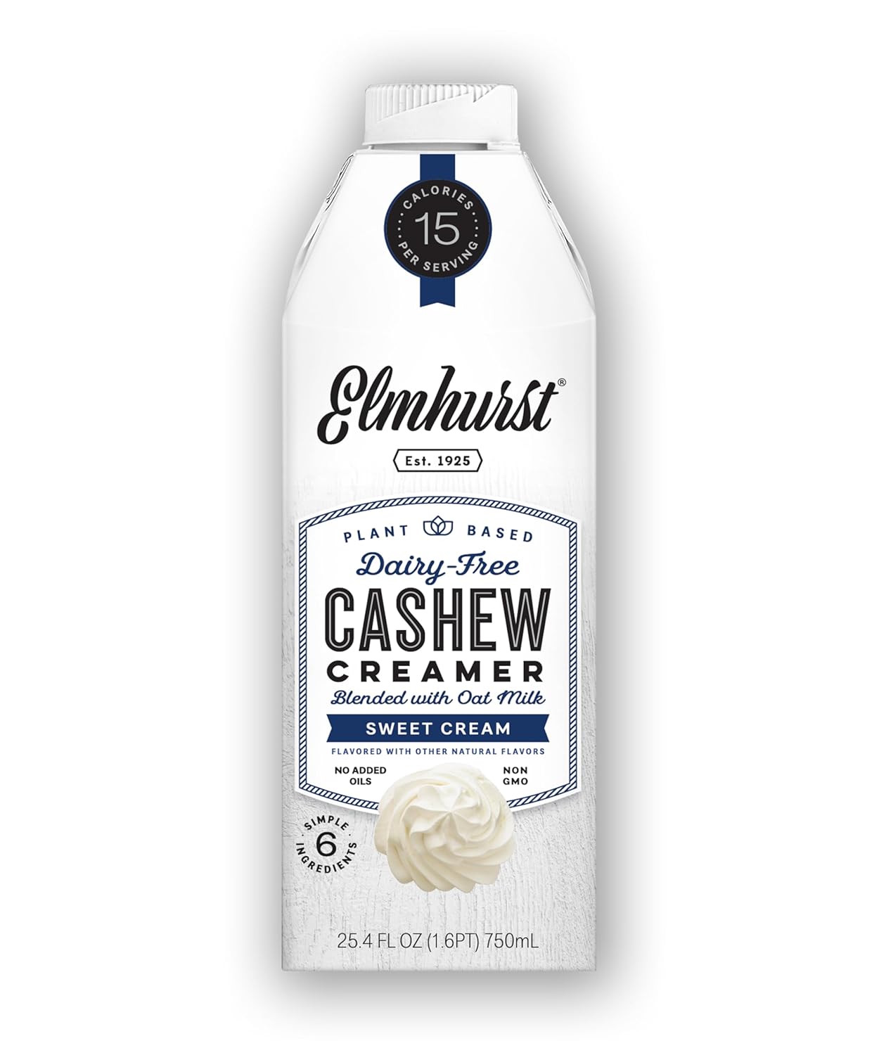 Elmhurst Sweet Cream Cashew Creamer - 6 Pack