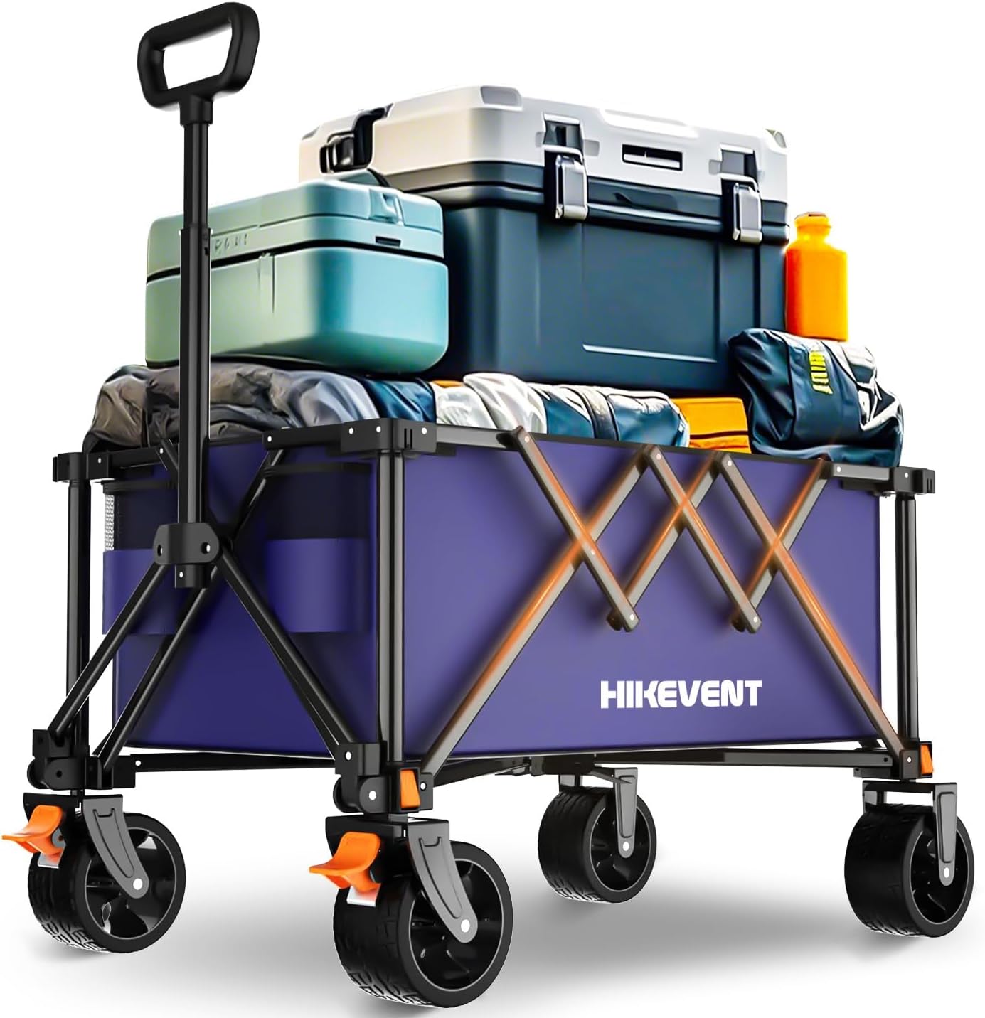 Collapsible Wagon Cart for Beach, Garden, and Camping Use