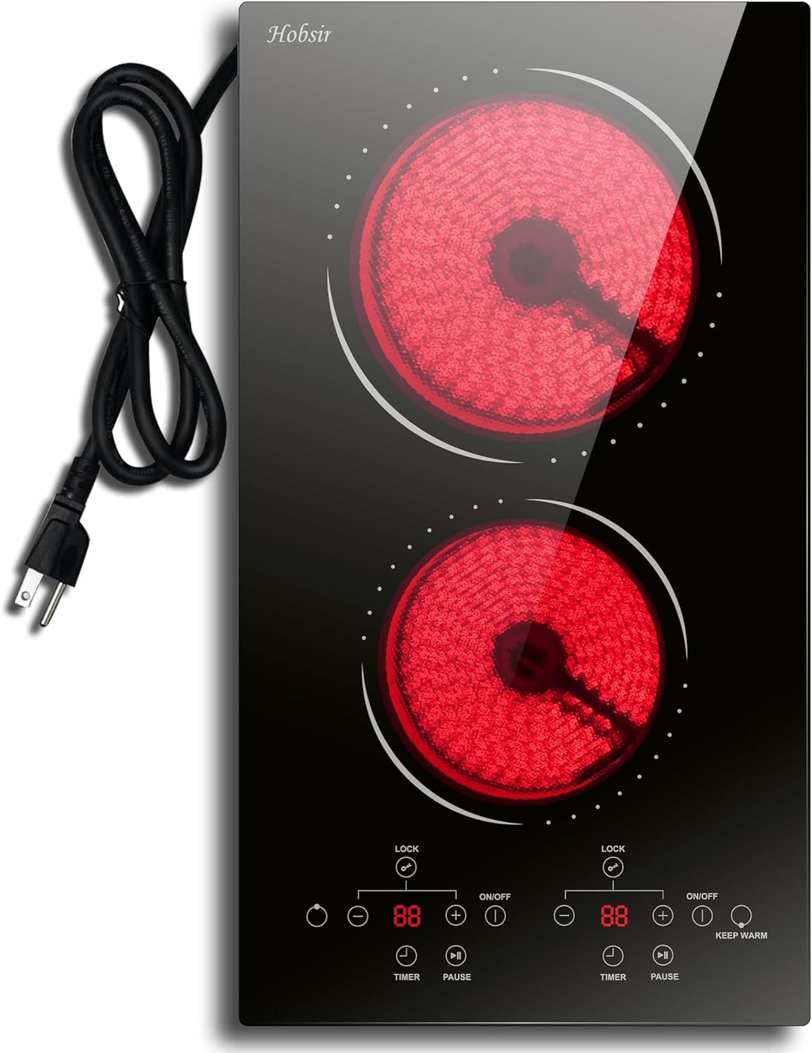 2 Burner Electric Cooktop Hobsir for Efficient Cooking