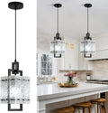 Modern Black Pendant Light Fixtures for Kitchen Island Lighting