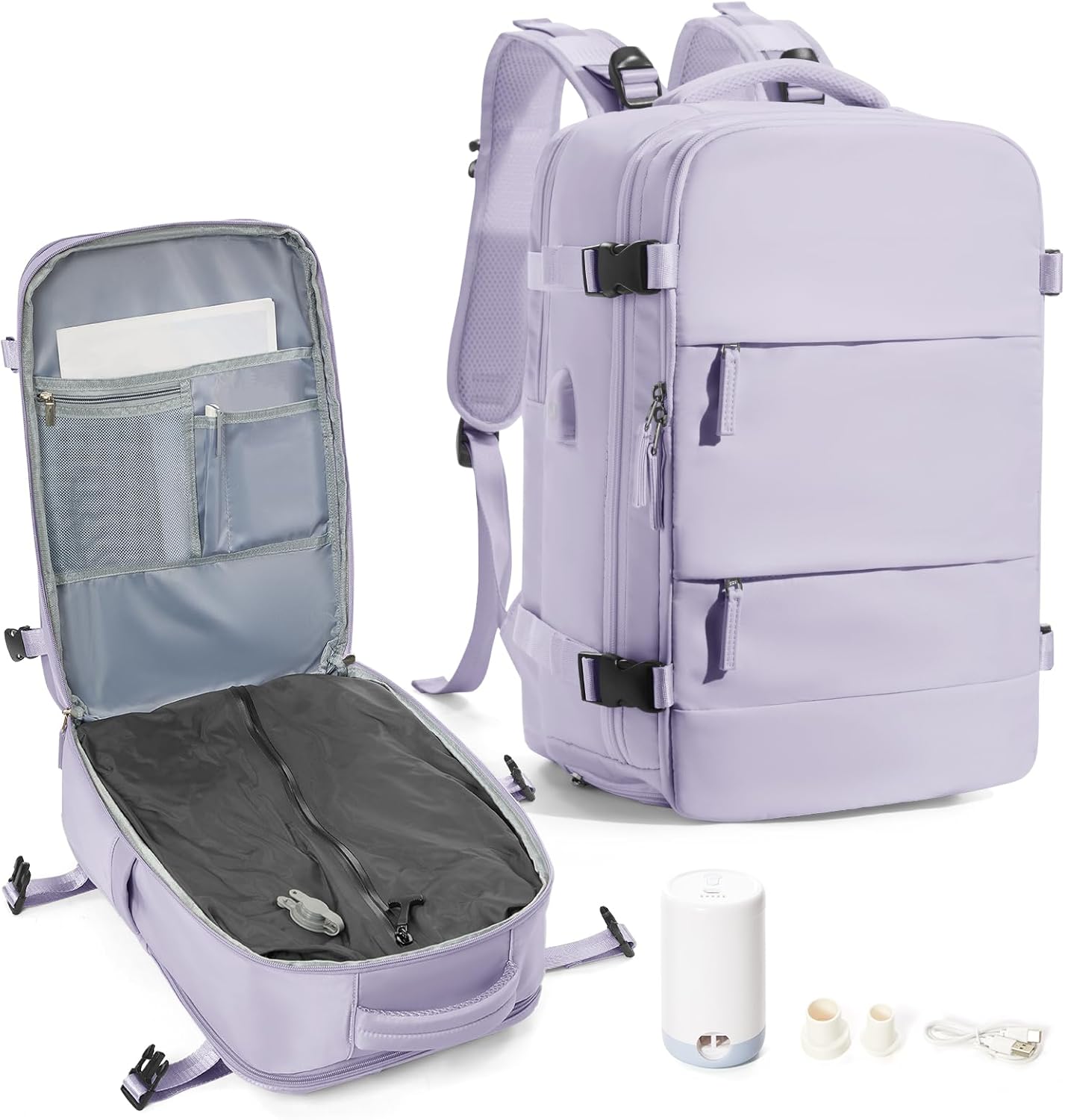 Vacuum Backpack Travel with Pump for Efficient Packing