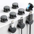 9 Pack Cable Management Cord Organizer - Magnetic Clips for Clean