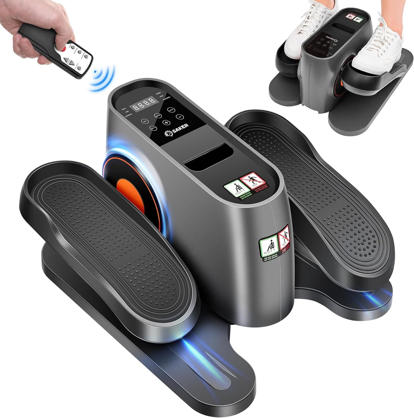 Saker Electric Pedal Exerciser - Leg Exerciser with Display
