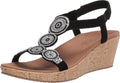 Skechers Women's Beverlee-Date Glam Sandal Wedge - Rhinestone