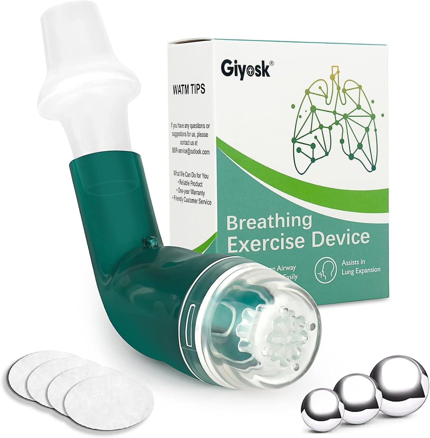 Portable Lung Breathing Exerciser for Mucus Relief - Giyosk