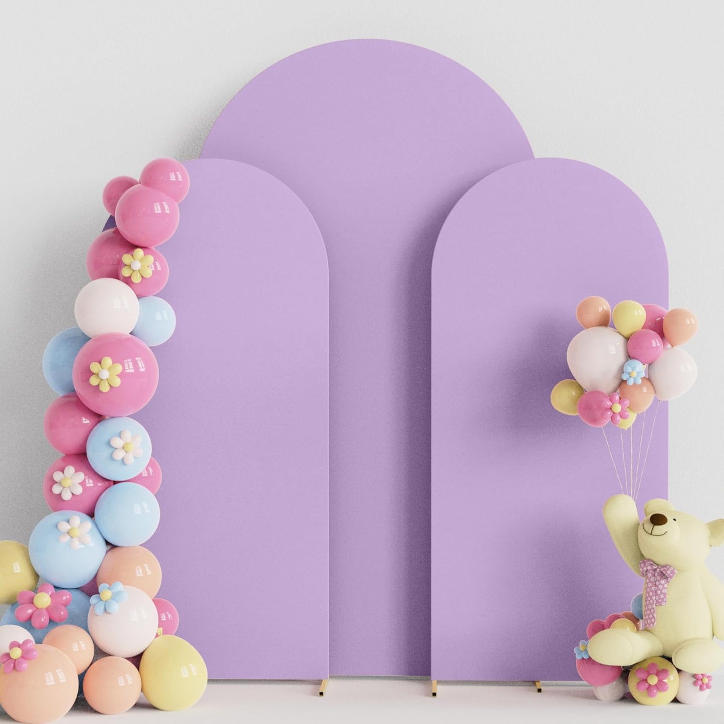 Lavender Wedding Arch Cover Set for Elegant Event Decorations