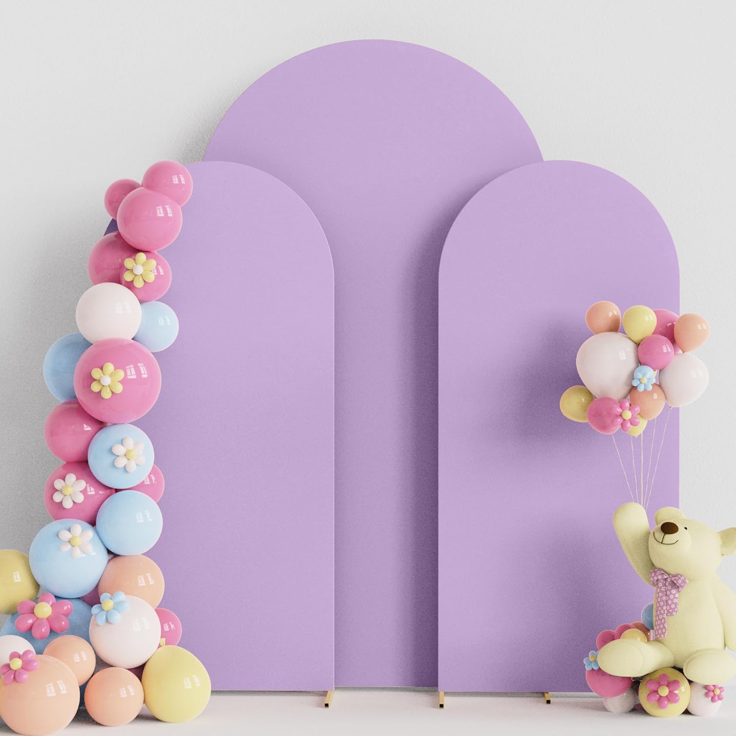 Lavender Wedding Arch Cover Set for Elegant Event Decorations