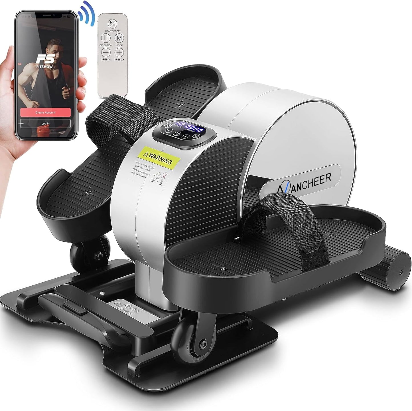 ANCHEER Under Desk Elliptical Machine for Easy Home Workouts