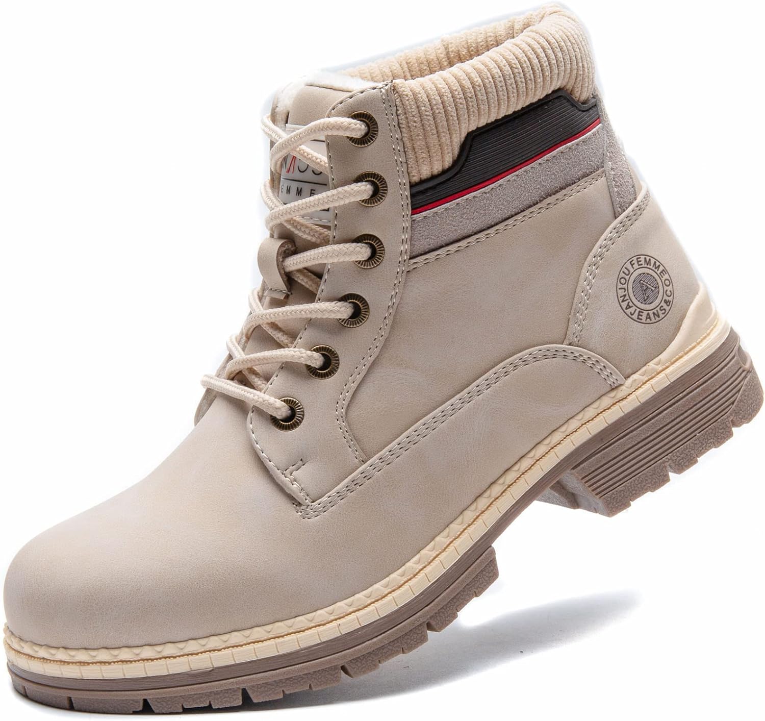 ANJOUFEMME Waterproof Hiking Boots for Women - Lightweight Comfort