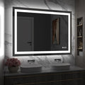 Amorho LED Bathroom Mirror 48 in x 36 in - Bright Double-Lit Vanity