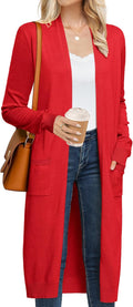 Long Cardigan Sweater for Women - Lightweight Maxi Duster Jewelry