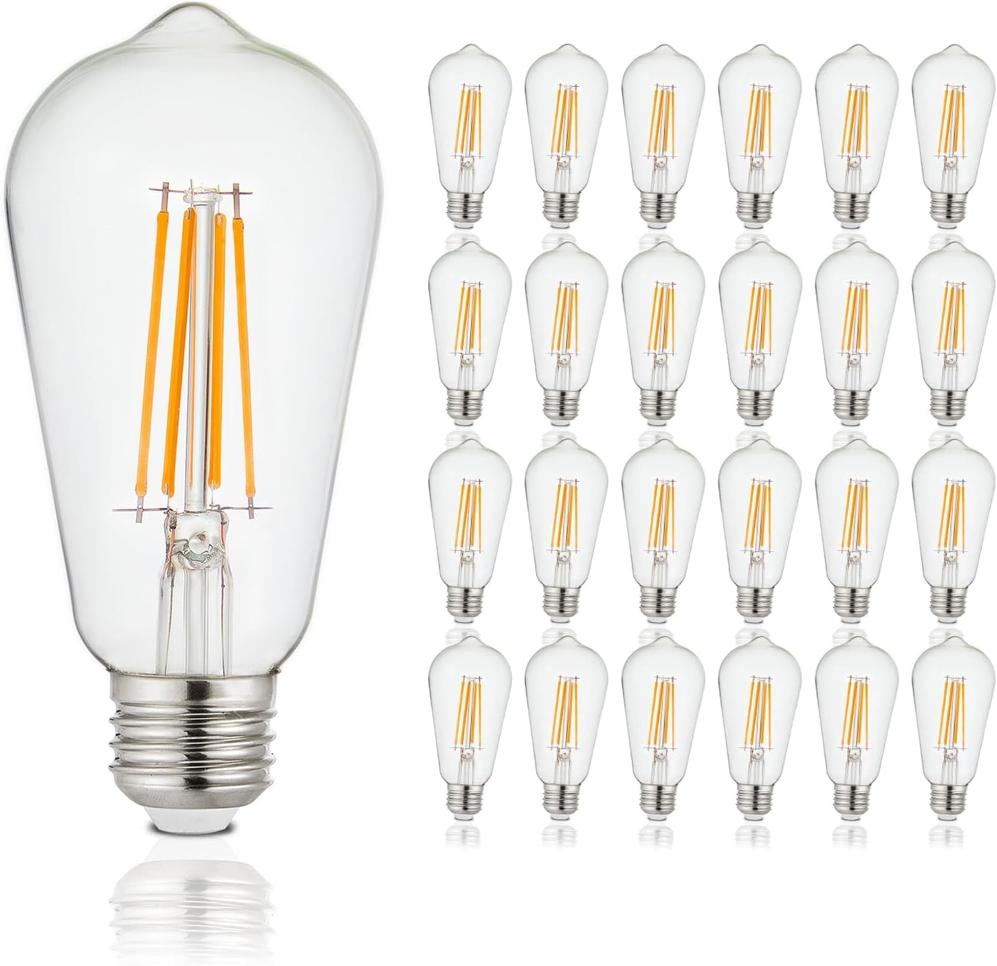 Depuley LED Light Bulbs E26: Vintage Edison Chandelier Bulbs