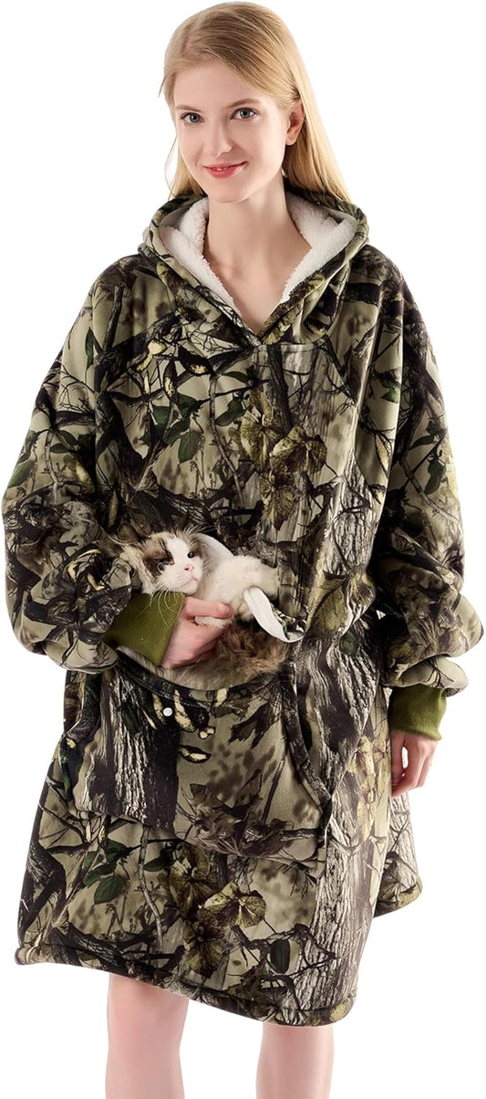 Krifey Wearable Blanket Hoodie for Cozy Comfort and Style