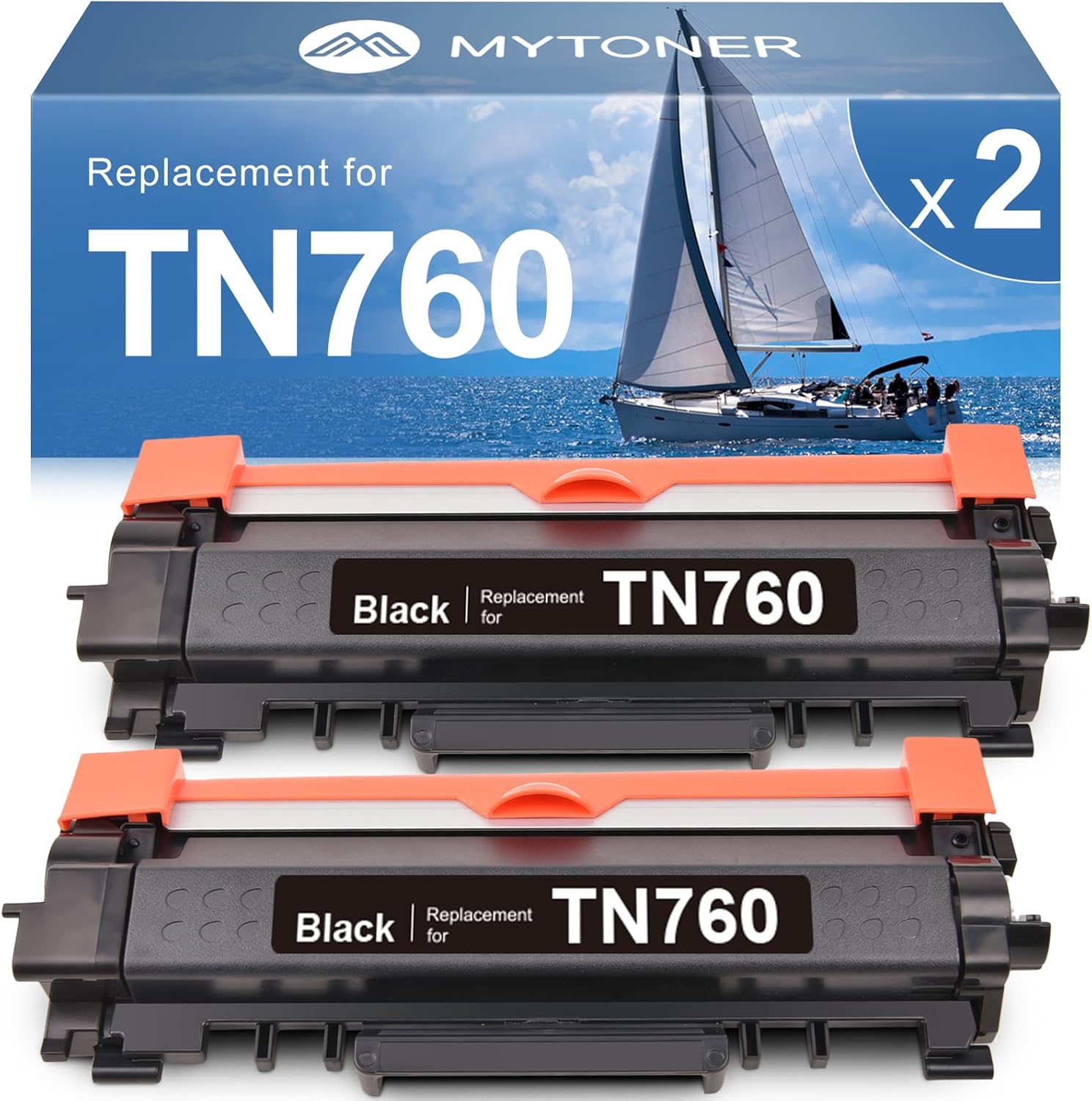 MYTONER Remanufactured Toner Cartridge for Brother TN760 TN730