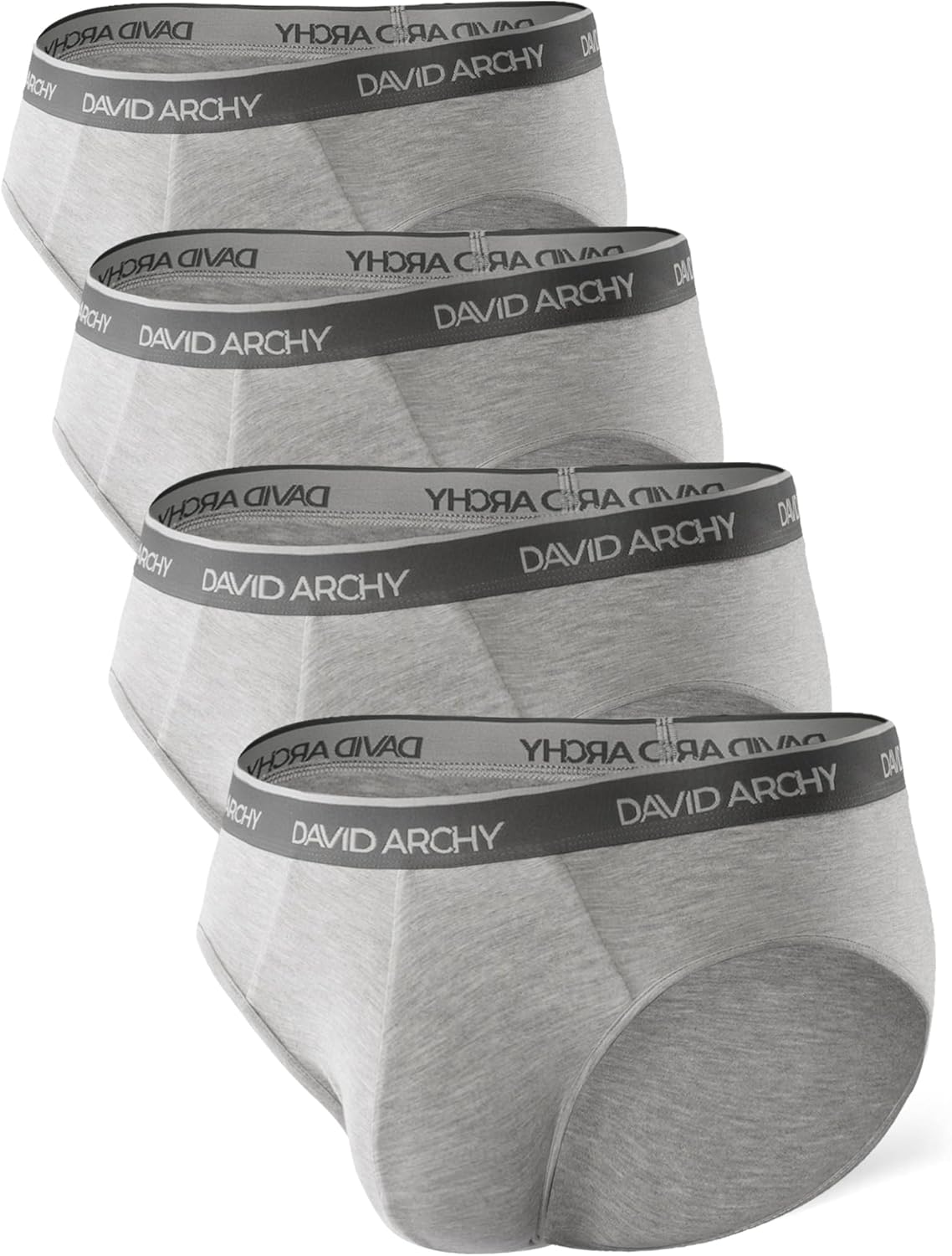 DAVID ARCHY Men's Bamboo Underwear Briefs for Ultimate Comfort