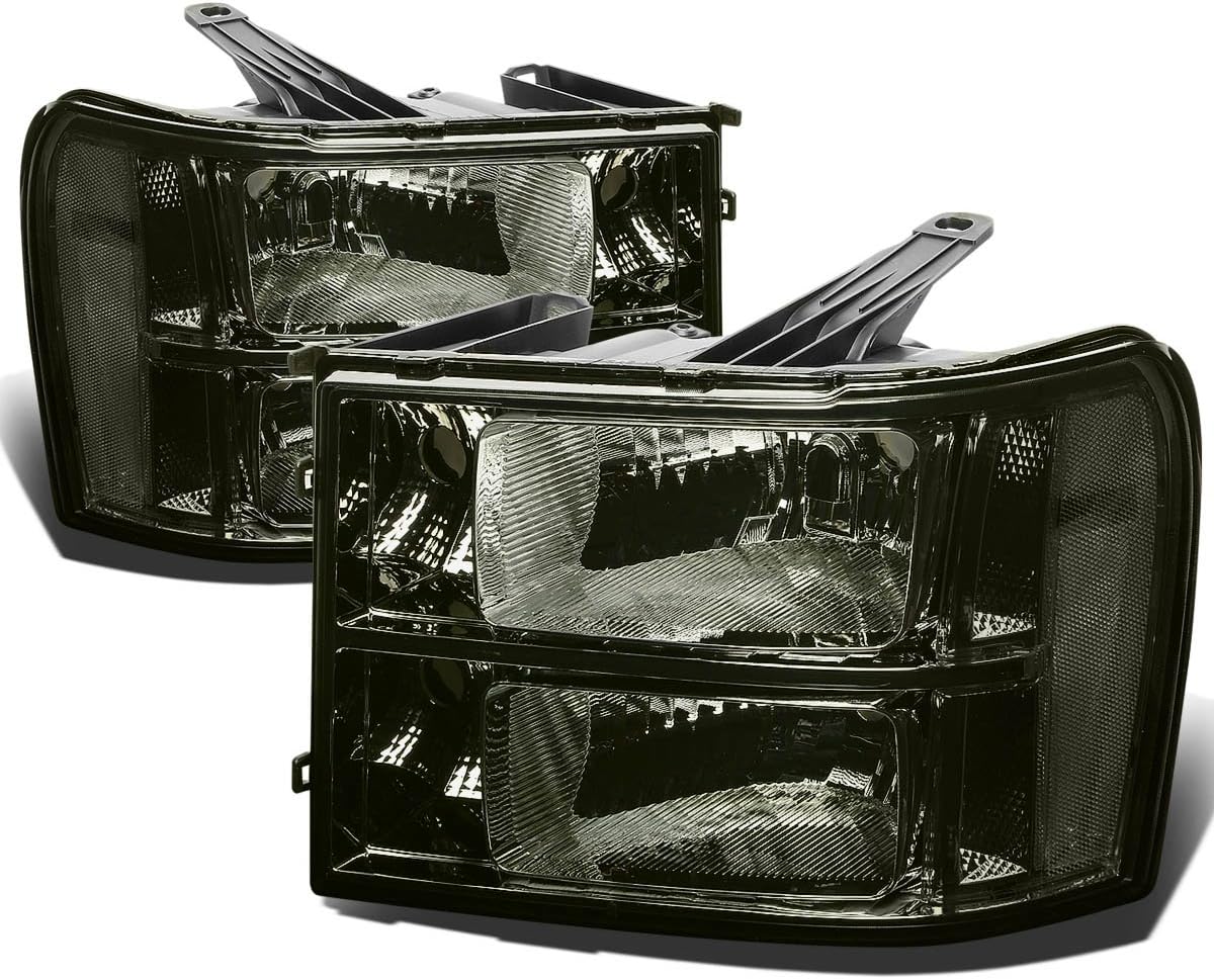 DNA MOTORING Headlight Assembly for GMC Sierra 1500/2500 HD