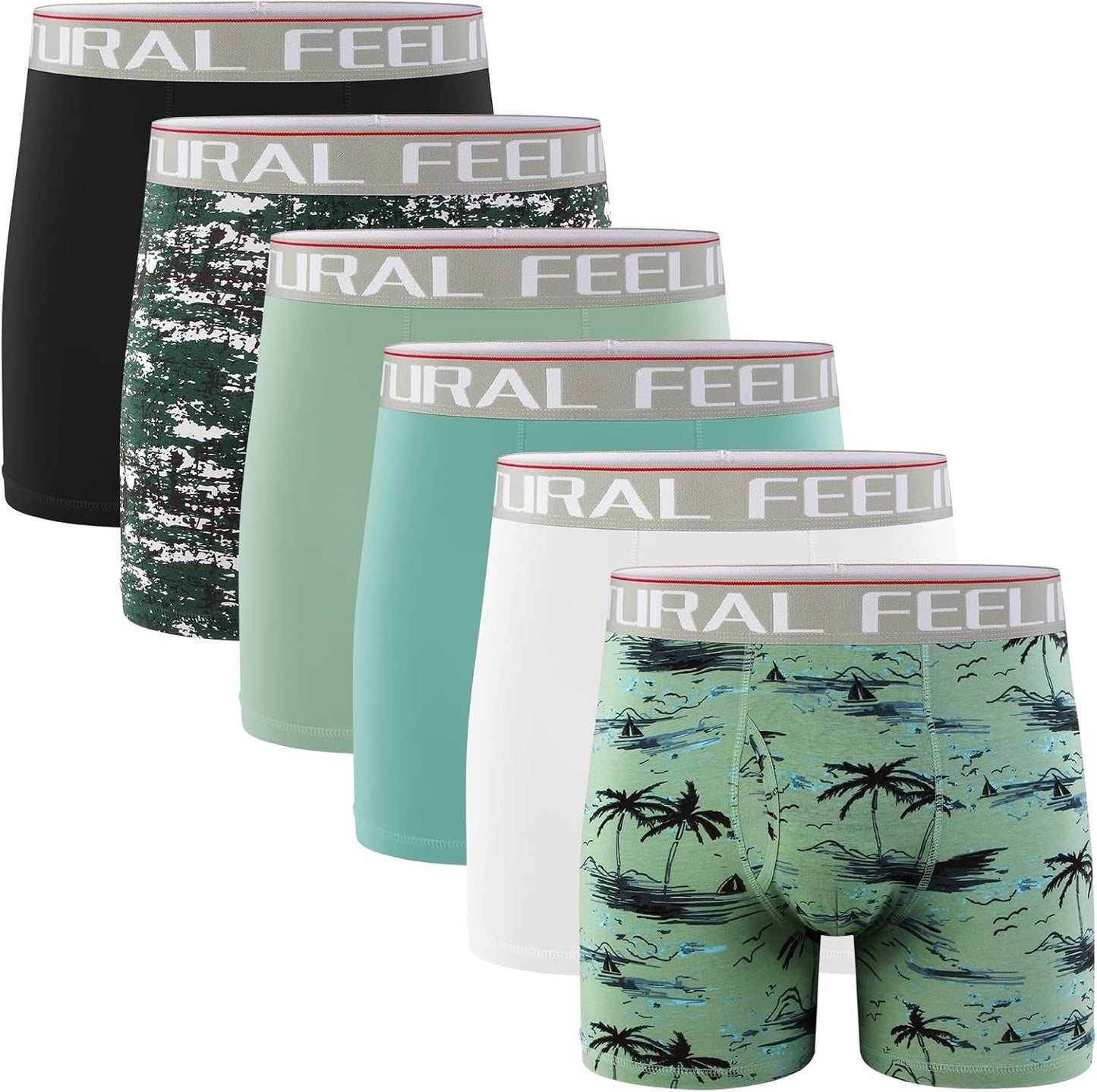 Natural Feelings Boxer Briefs for Men - Soft Cotton Comfort