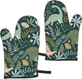 Cute Dinosaur Oven Mitts 2-Pack - Heat Resistant Kitchen Gloves
