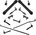TRQ Front Steering & Suspension Kit Ball Joint Control Arm Drag Link